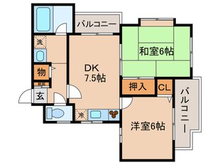 コラ－ル大倉山の物件間取画像